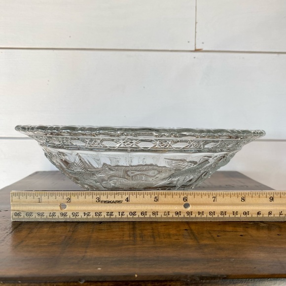 Indiana Glass Birds and Berries Flared Bowl - Picture 6 of 6